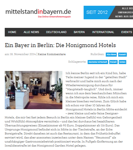 ein bayer in berlin die honigmond hotels mittelstand in bayern